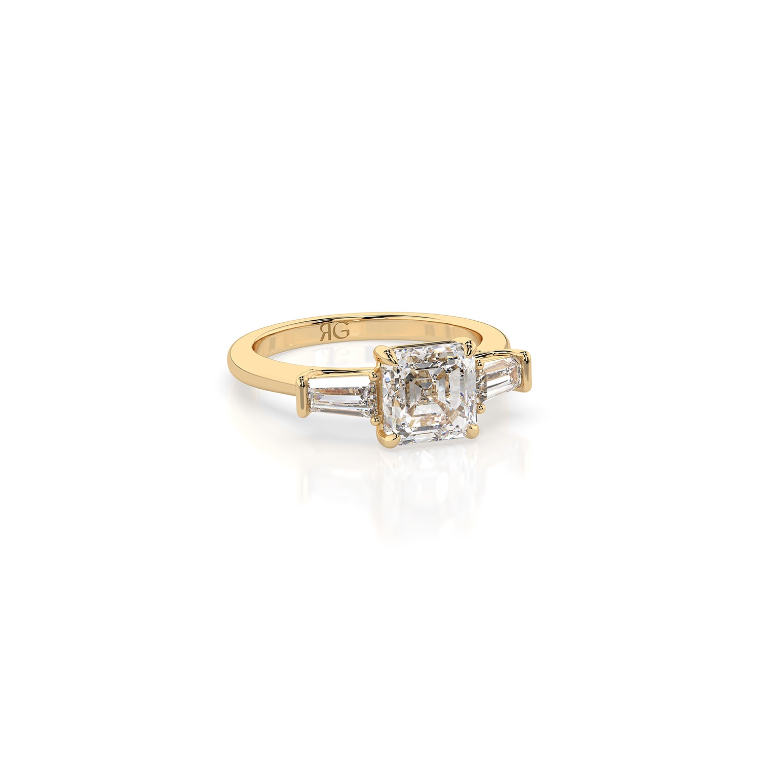 14k Asscher Luma Ring