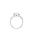 14k Asscher Eclipse Bezel Ring