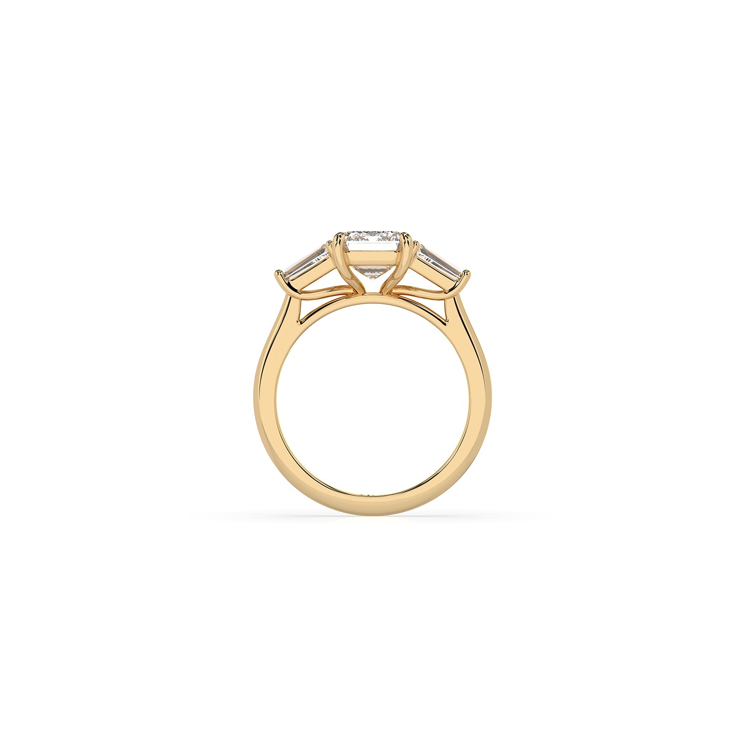 14k Emerald-Cut Luma Ring