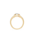 14k Oval Eclipse Bezel Ring