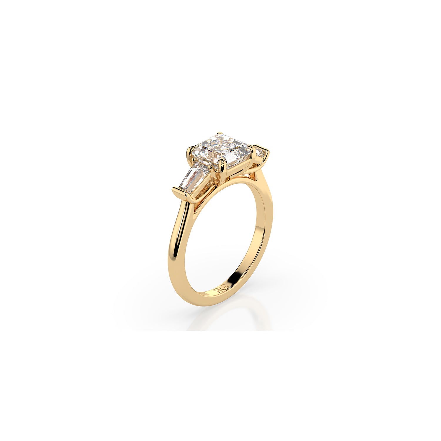 14k Asscher Luma Ring