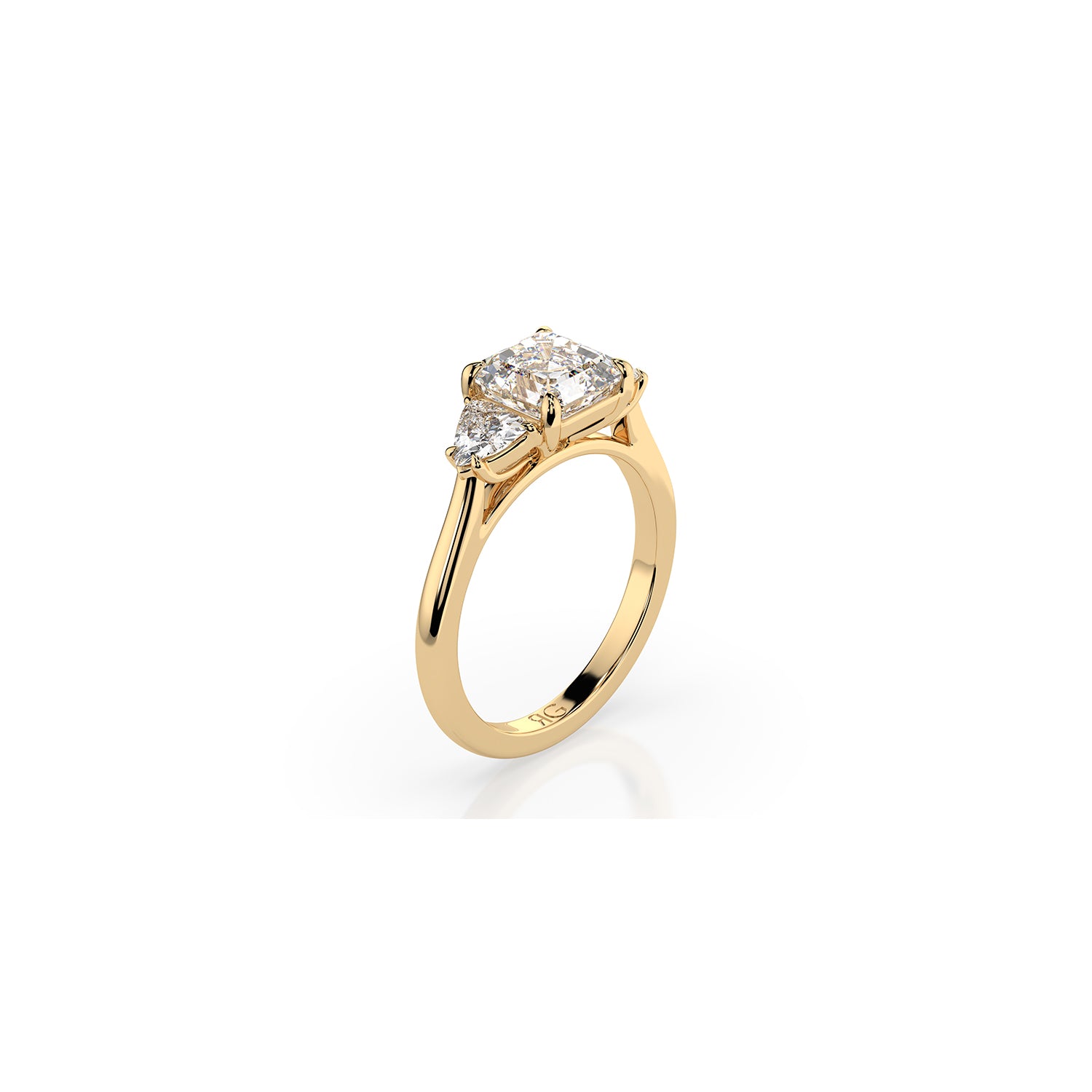 14k Asscher Eden Ring
