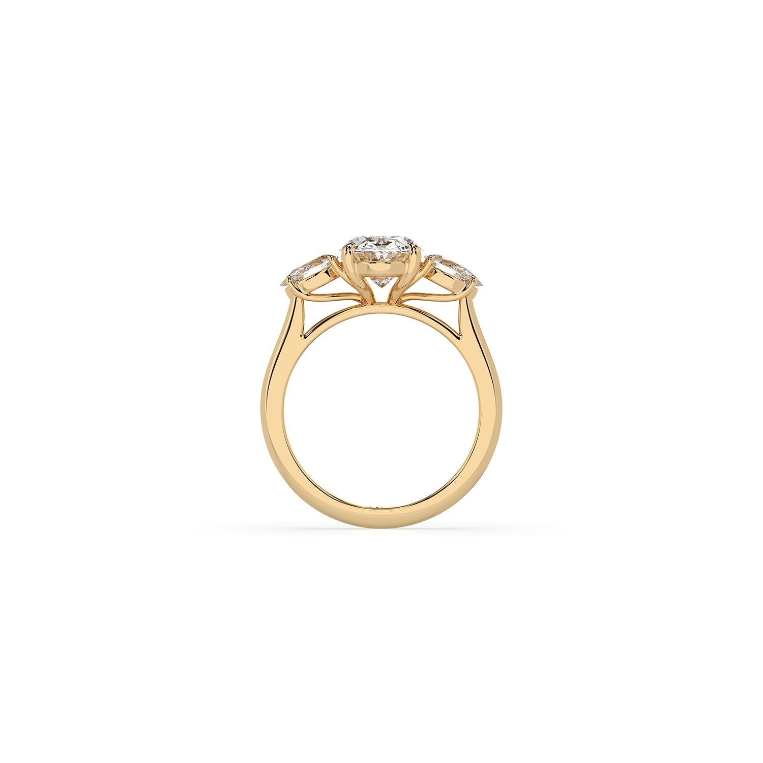 14k Oval Harmony Ring