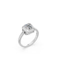 14k Asscher Eclipse Bezel Ring