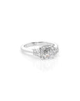 14k Asscher Eden Ring
