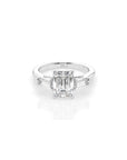 14k Emerald-Cut Luma Ring