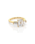 14k Emerald-Cut Luma Ring