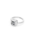14k Asscher Eclipse Bezel Ring
