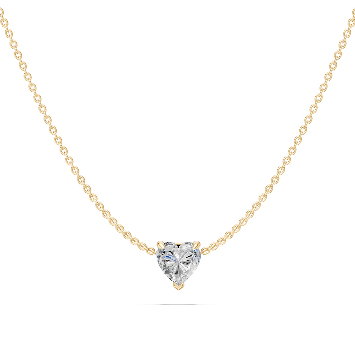 14k Heart Muse Diamond Necklace