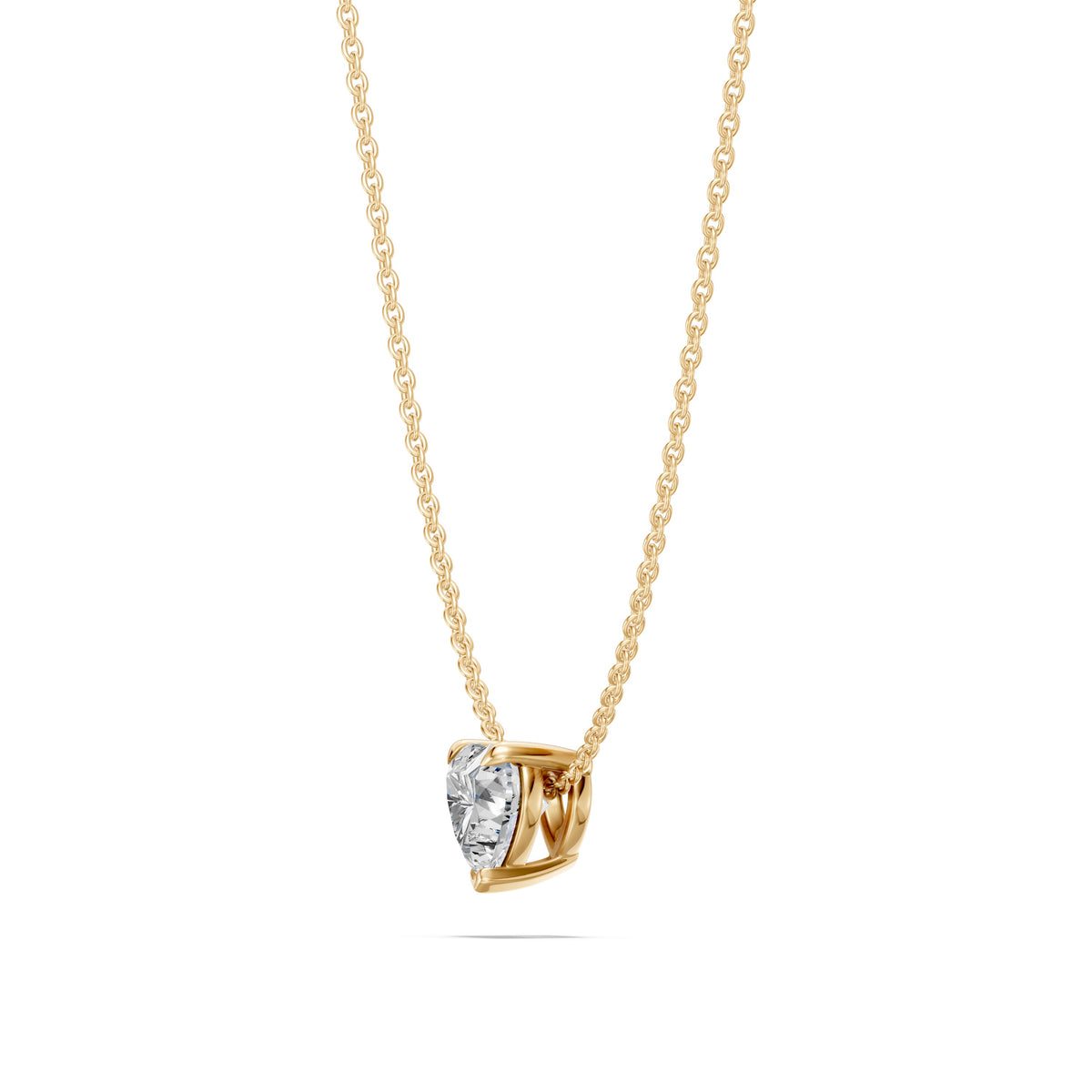 14k Heart Muse Diamond Necklace