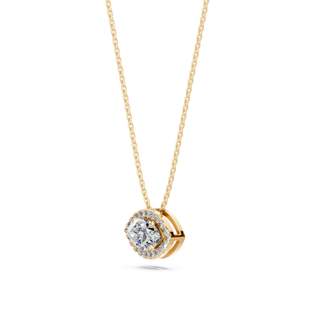 14k Marquise Embrace Diamond Necklace