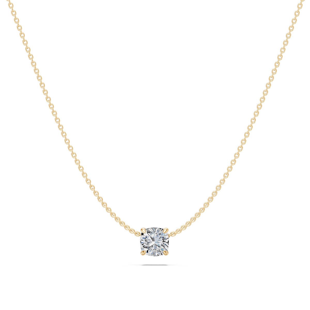 14k Cushion Muse Diamond Necklace