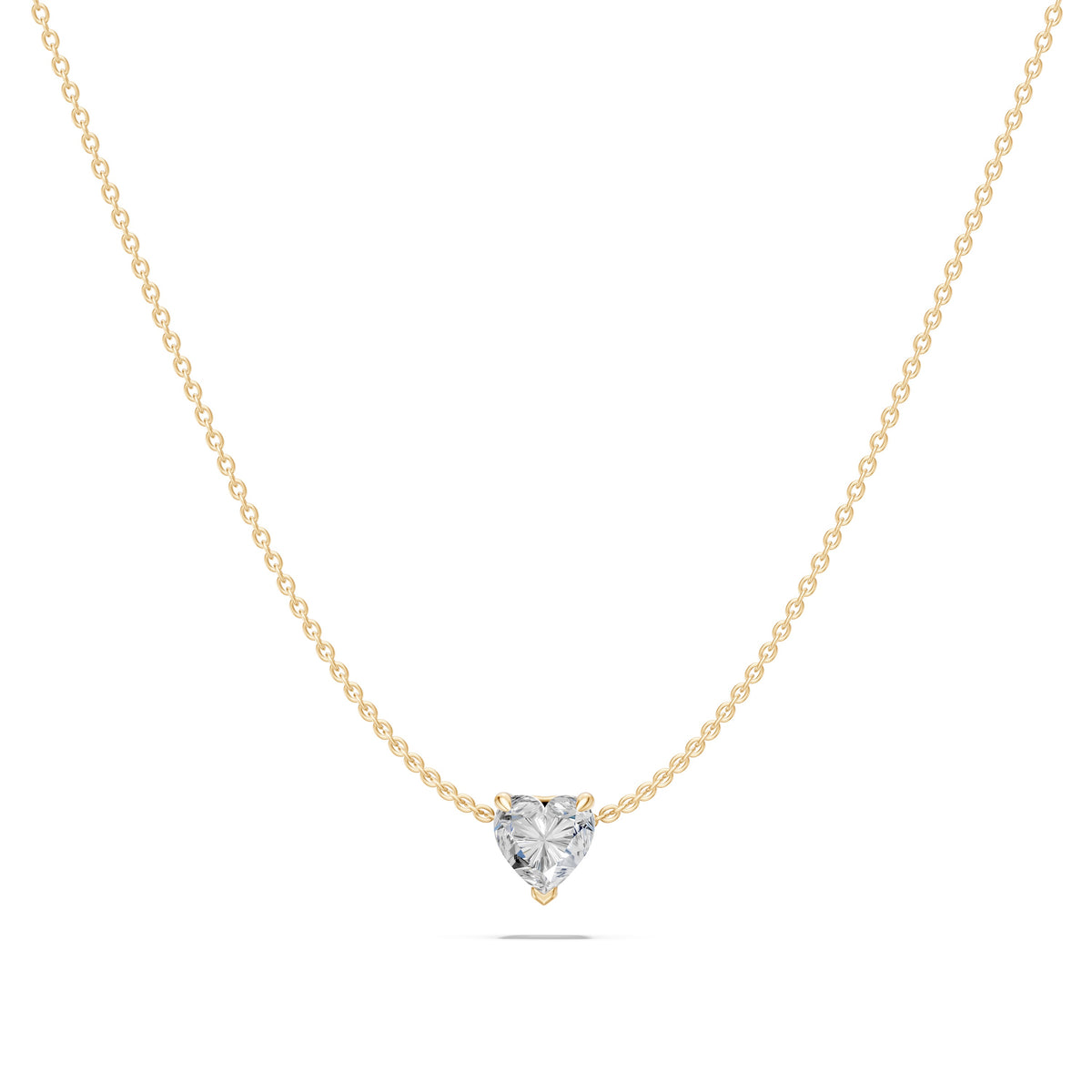 14k Heart Muse Diamond Necklace