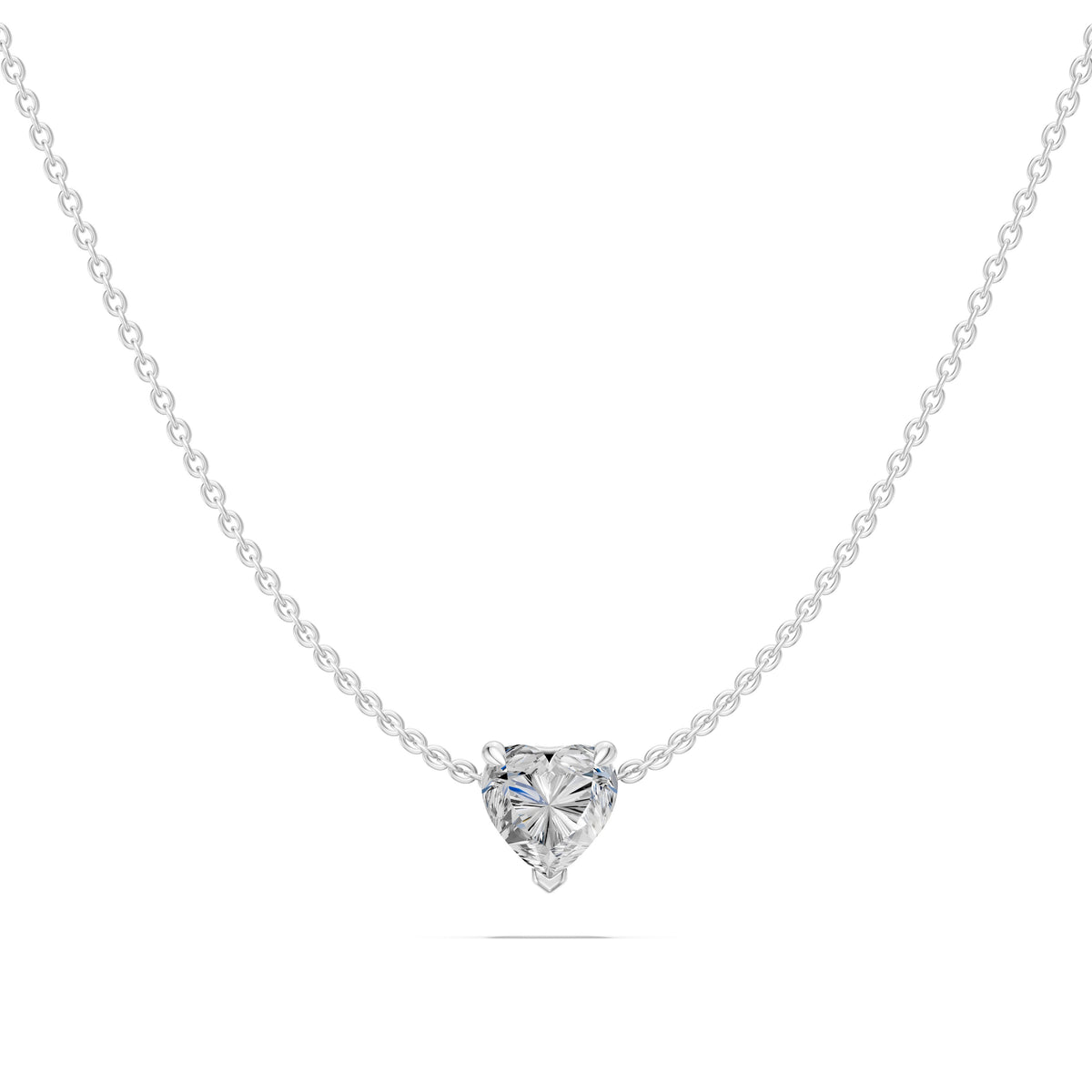14k Heart Muse Diamond Necklace