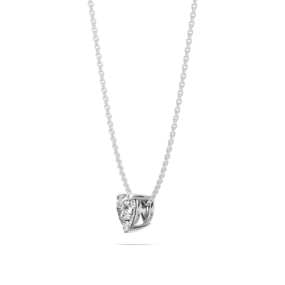 14k Heart Muse Diamond Necklace