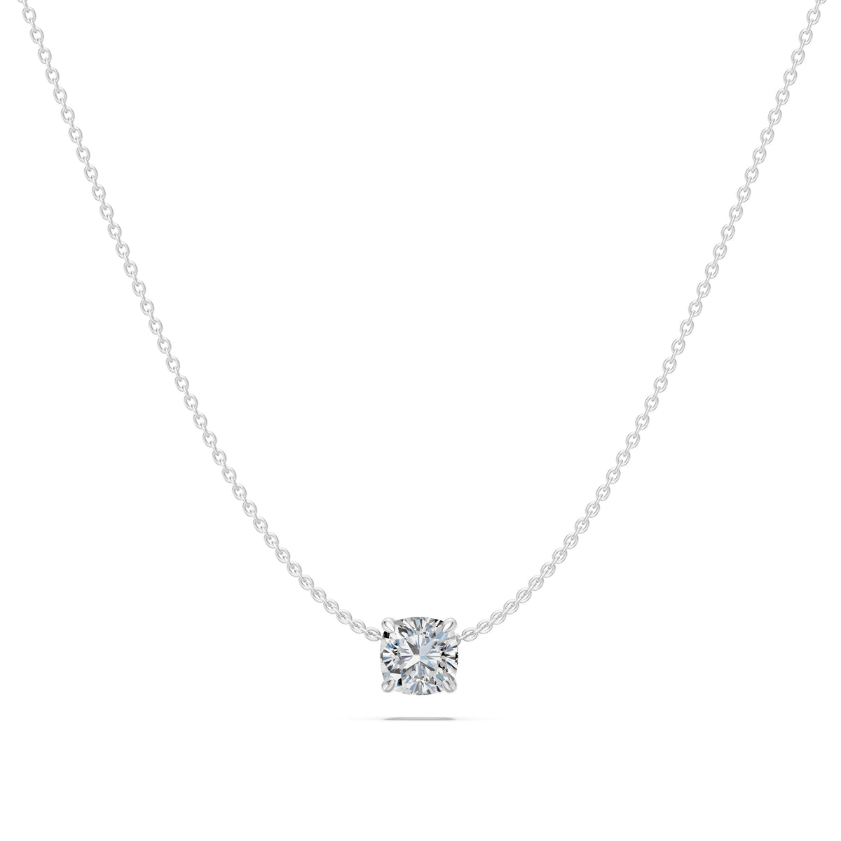 14k Cushion Muse Diamond Necklace