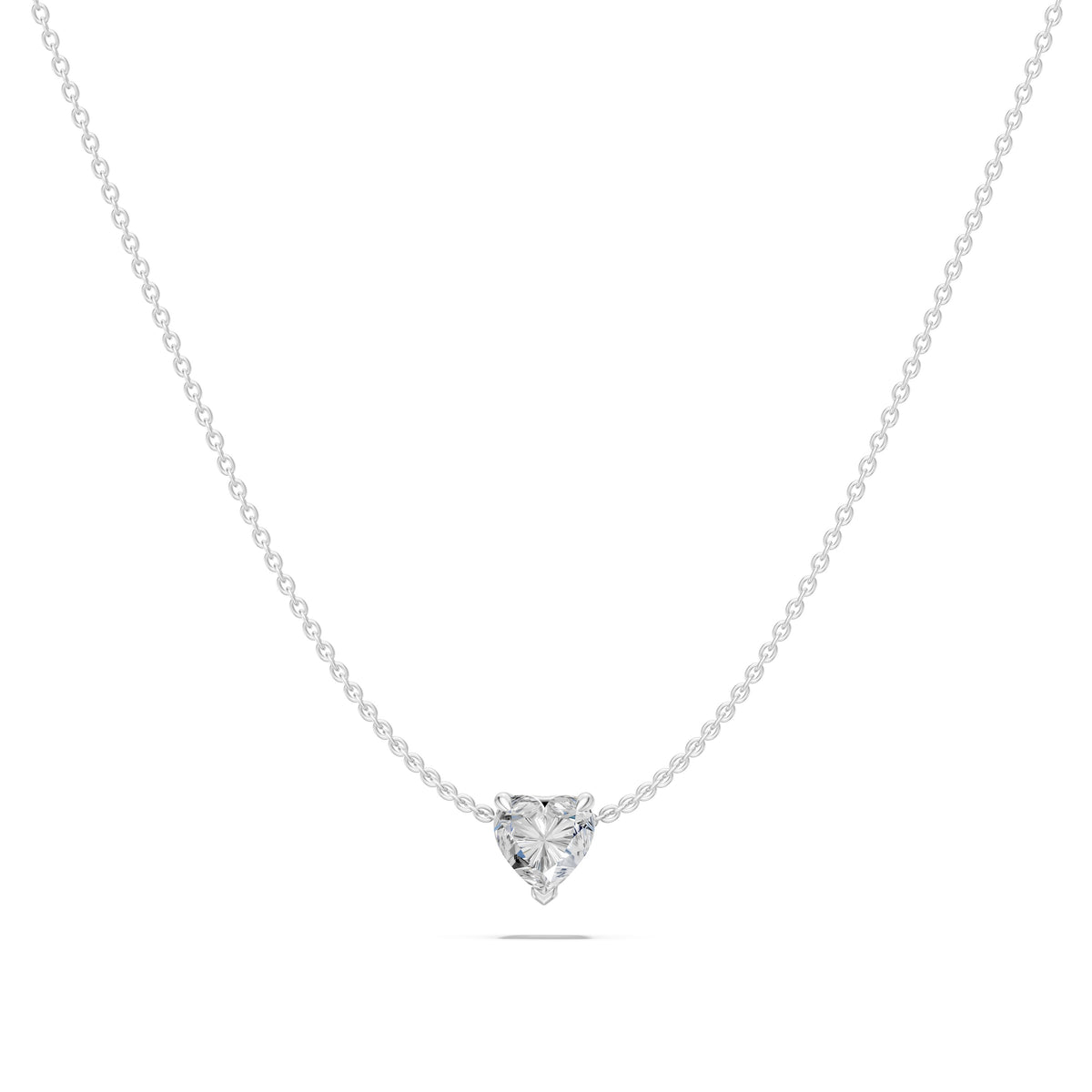 14k Heart Muse Diamond Necklace