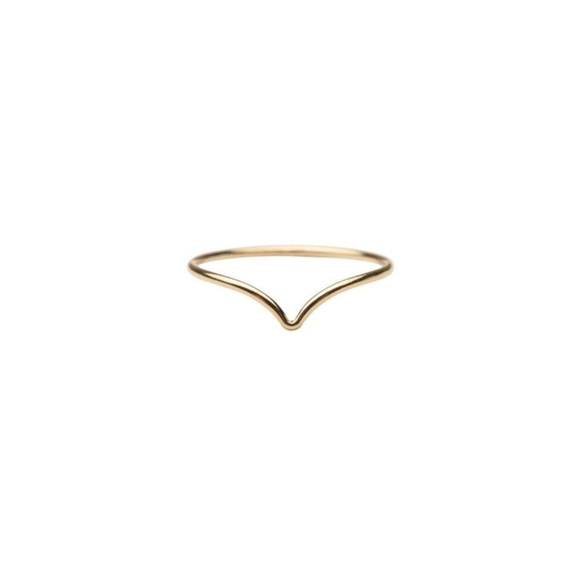 14k Chevron Stacker