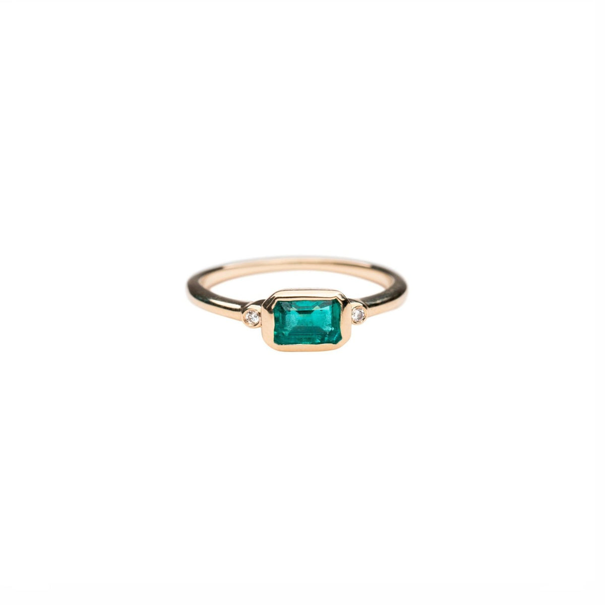 14k Vintage Emerald Ring