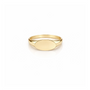 14k Oval Signet Ring