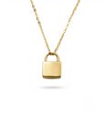 14k Padlock Necklace