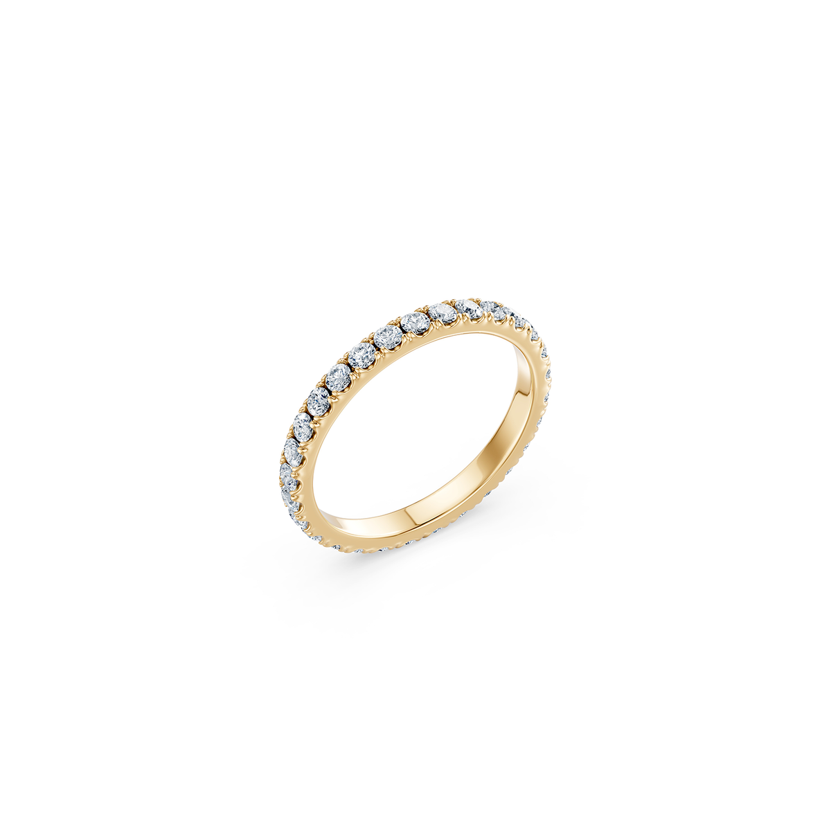 14k Diamond Eternity Ring | 2mm
