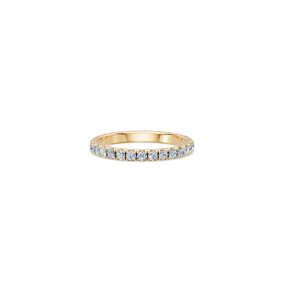 14k Diamond Eternity Ring | 2mm