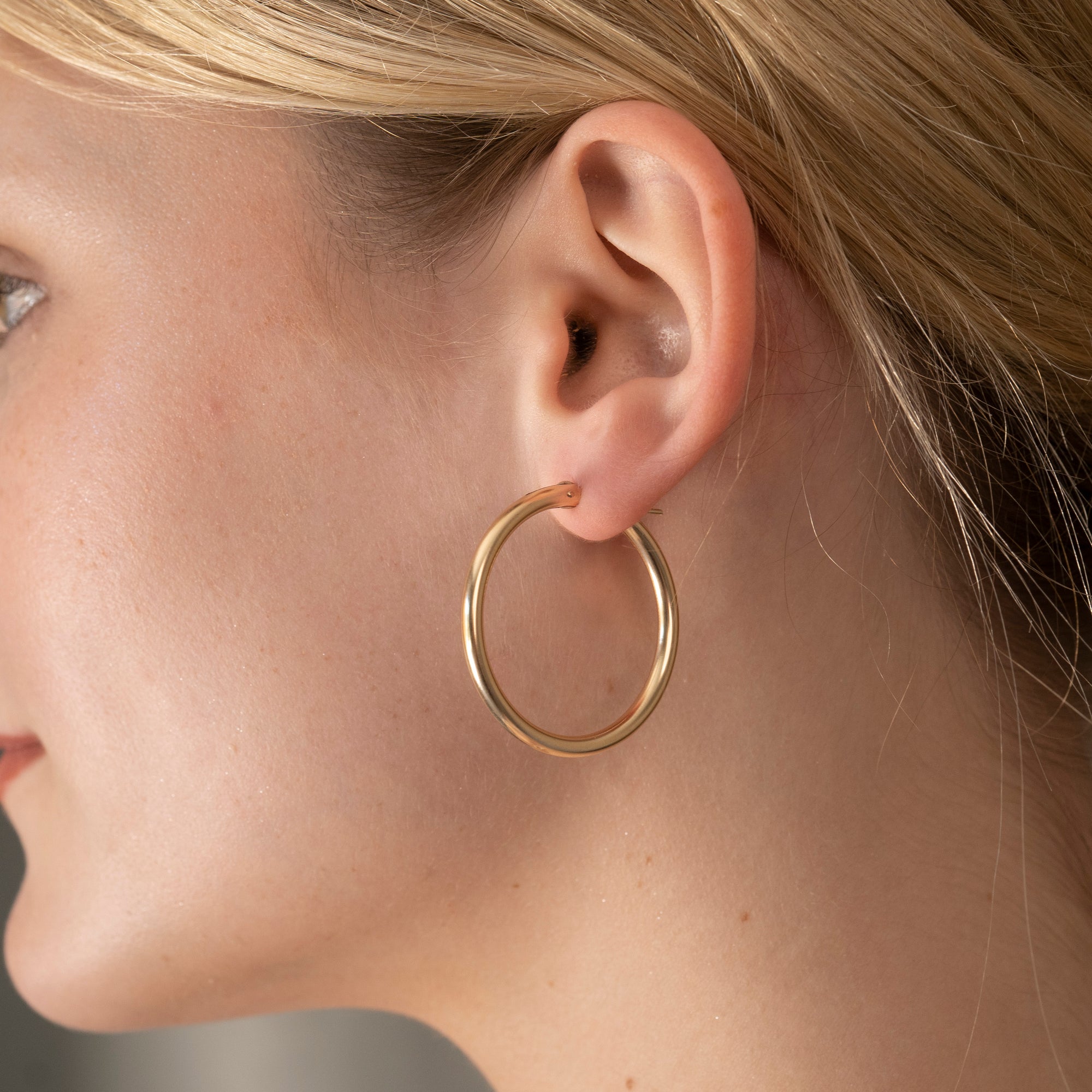 Gold Filled 3mm Clasp Hoops
