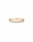 14k Half Eternity Diamond Band | 2mm