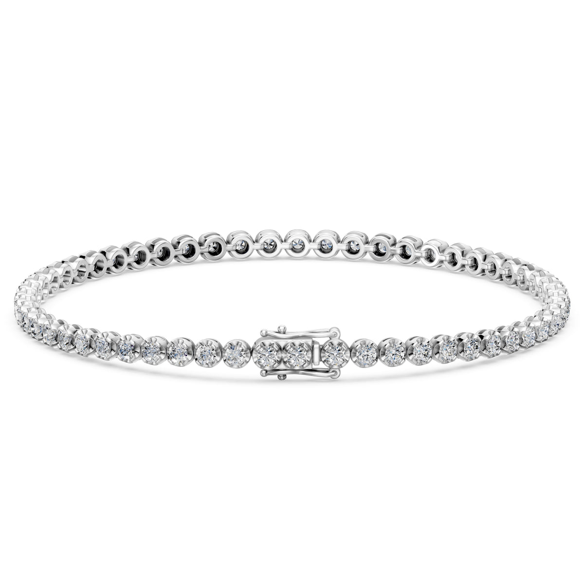 14K Cupcake Tennis Bracelet | 3 Carat