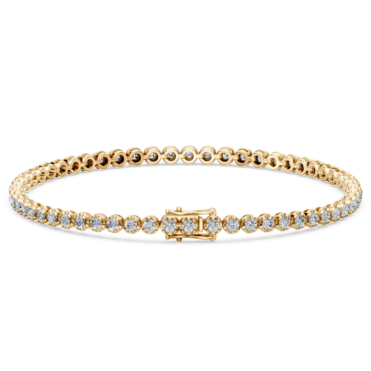 14K Cupcake Tennis Bracelet | 3 Carat