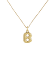 14k Bubble Letter Necklace
