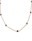 Gold Filled Crystal Satellite Necklace