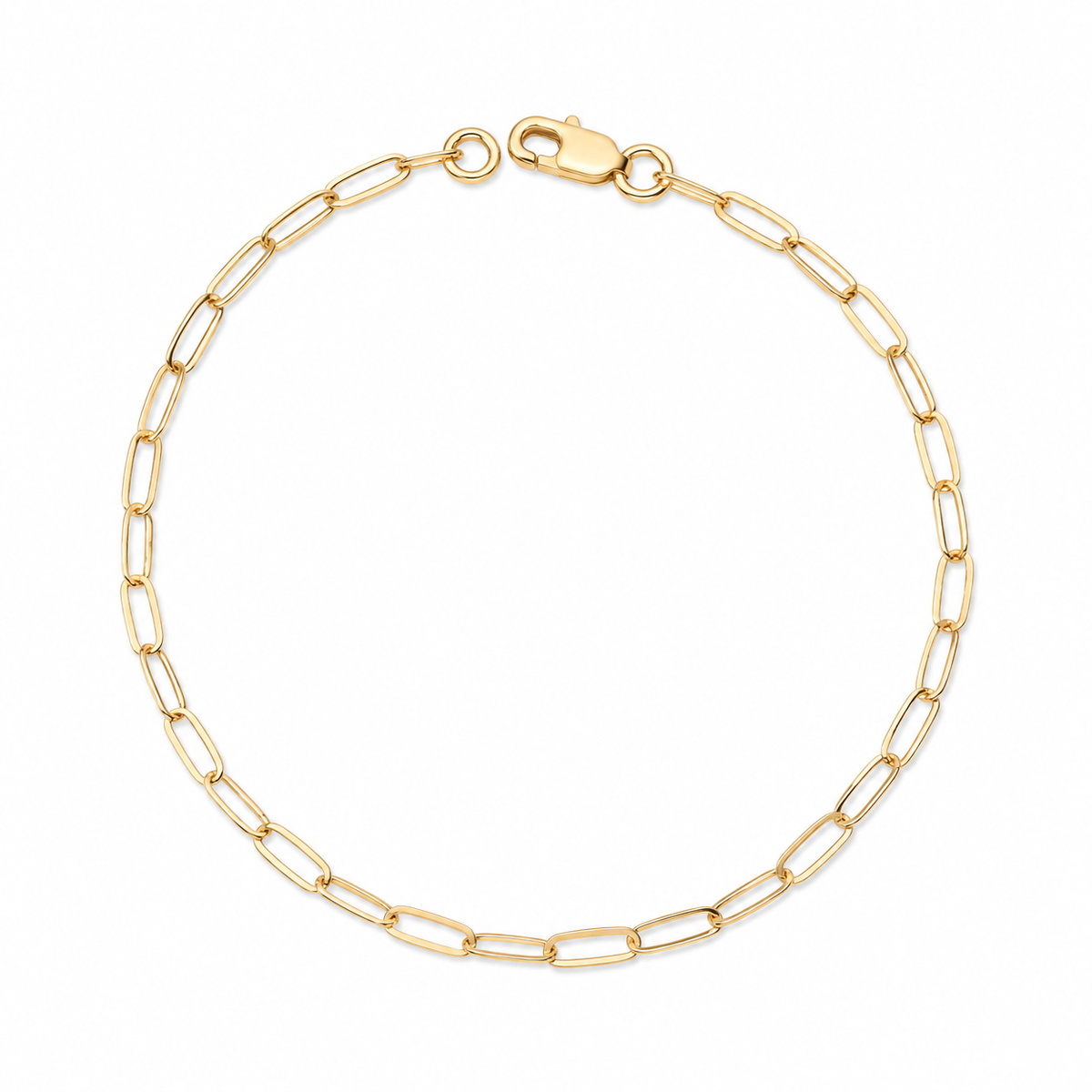 Thin Paperclip Bracelet