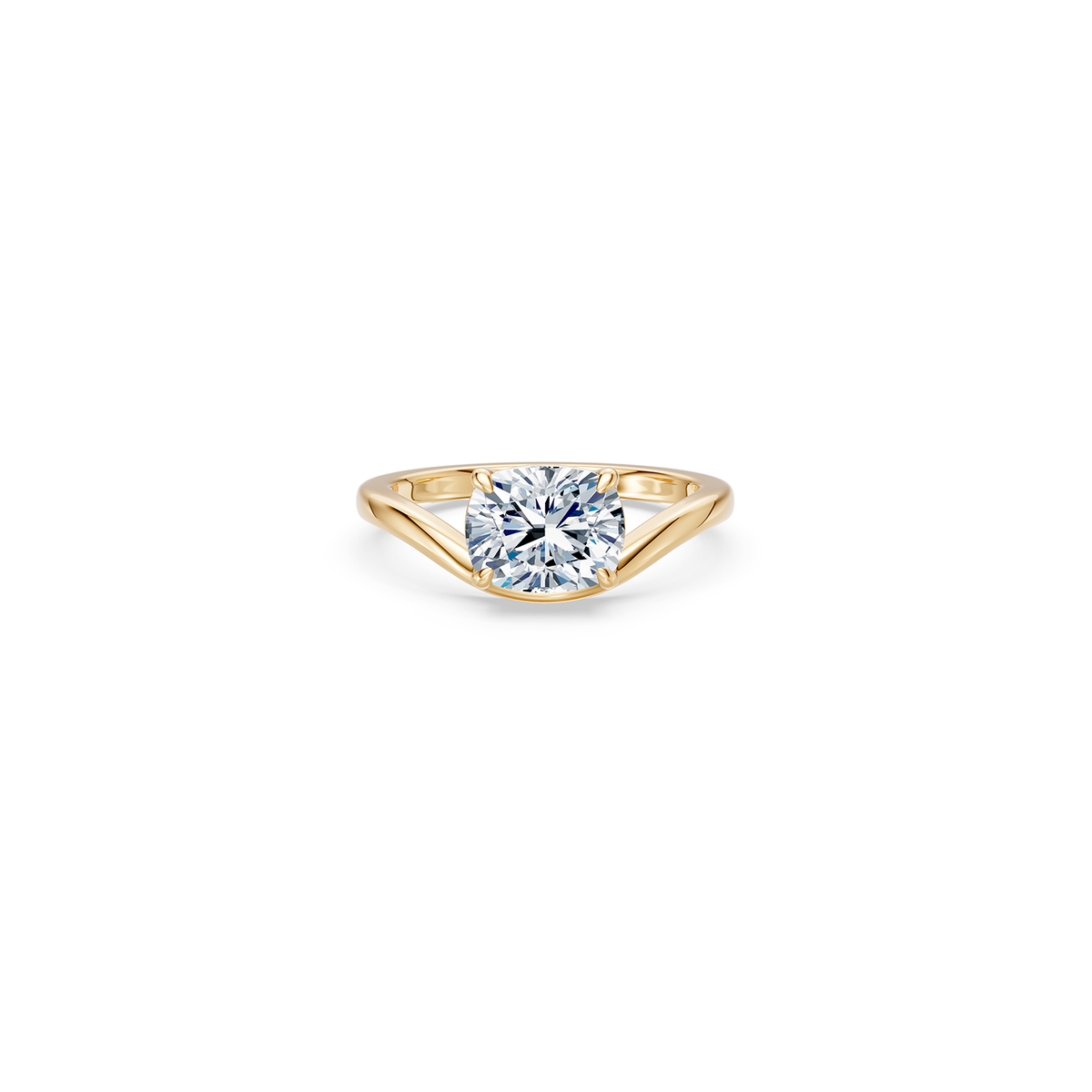 14k Allure Cushion Ring