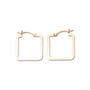Gold Filled Flat Square Hoops