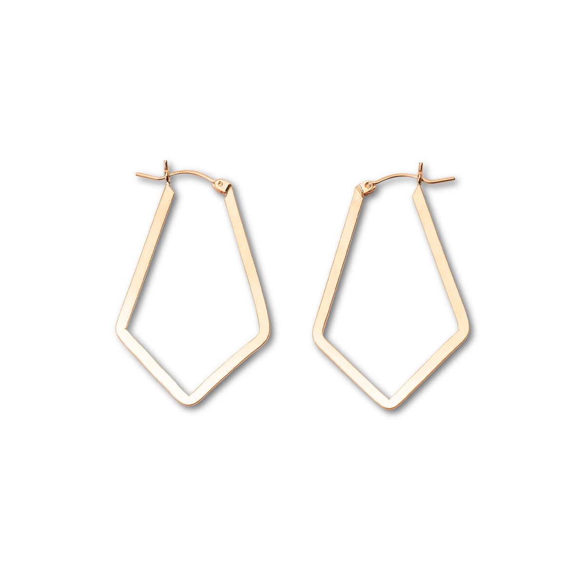 Flat Chandelier Hoops