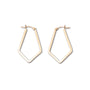 Gold Filled Flat Chandelier Hoops