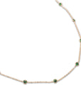 Gold Filled Crystal Satellite Necklace