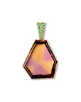 14k Ametrine Pendant with Emeralds | One-of-one