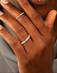 14k Half Eternity Diamond Band | 3mm