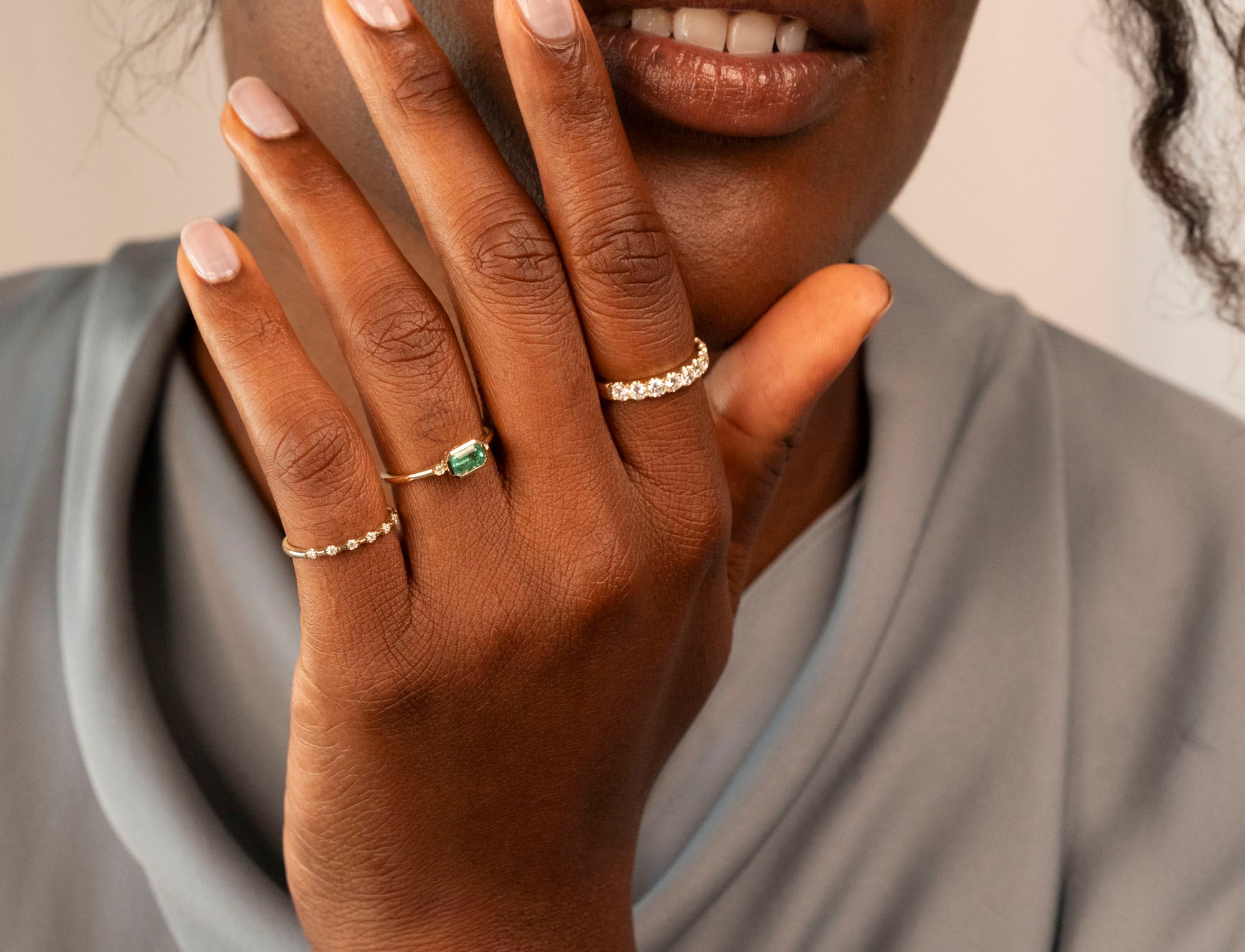 14k Vintage Emerald Ring
