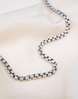 Silver Oxidized Necklace | 3.7mm