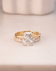 14k Radiant Solitaire Ring