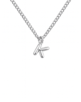 Silver Bubble Letter Necklace