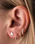 Gold Filled Triangle Studs