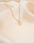 Gold Filled Crystal Charm Birthstone Necklace