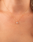 Gold Filled Crystal Charm Birthstone Necklace