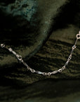 Silver Dapped Bar Bracelet