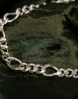 Silver Thick Figaro Bracelet